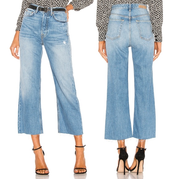 GRLFRND Denim - GRLFRND Bobbi high rise crop jeans Gonna Fly Now